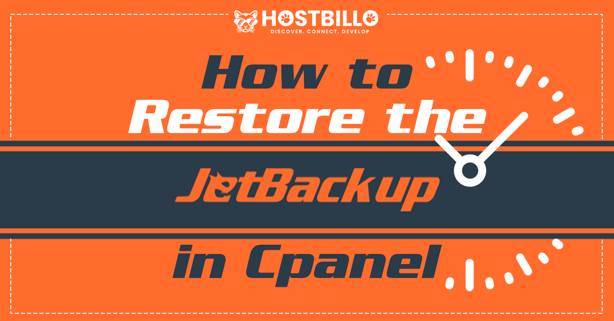 How to restore the jetbackup in cpanel?