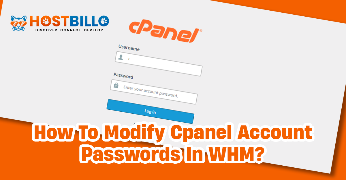 How to modify cPanel account password in WHM?