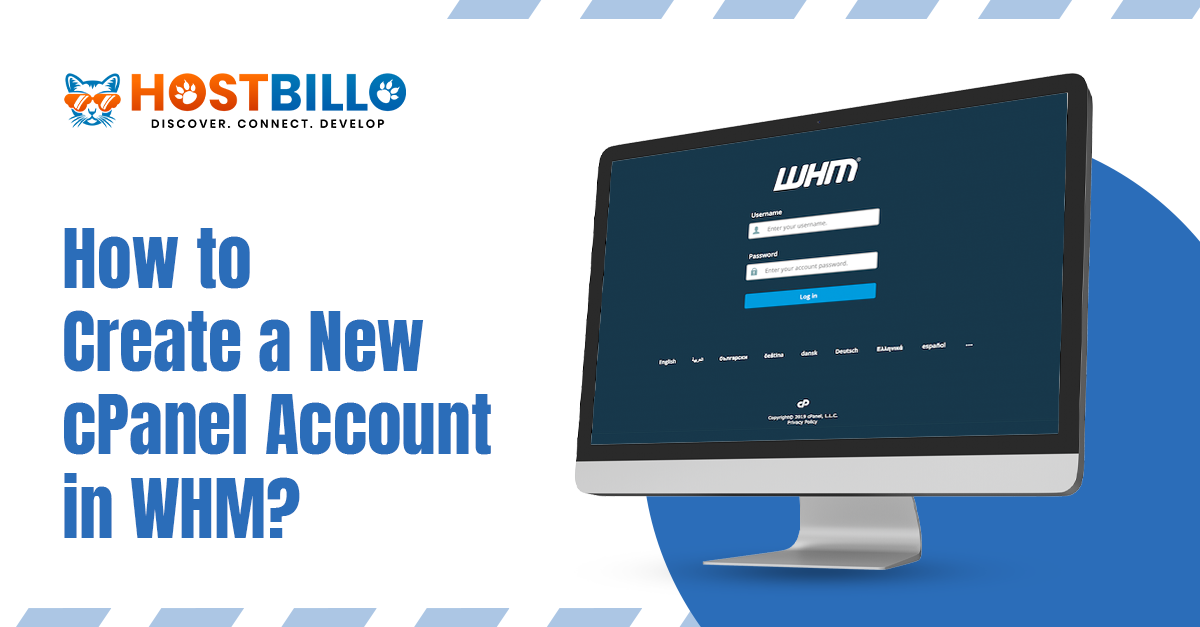 How to create a new cPanel account in WHM?